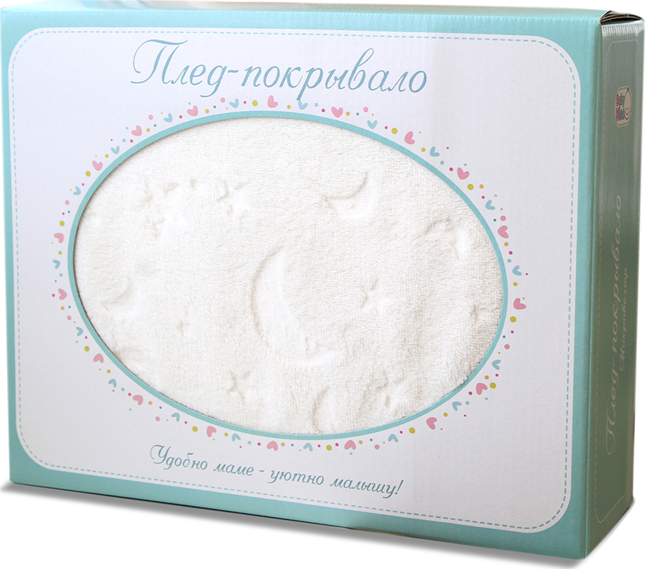 

Плед-покрывало Baby Nice Луны экрю, 100х118 см, Бежевый