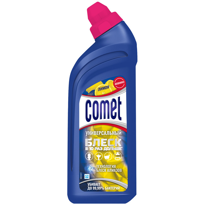 фото Средство комет чистящее универсальное с дезинфицирующим эффектом лимон 450 мл comet