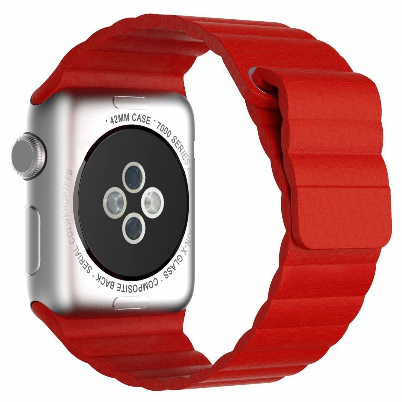 

Сменный ремешок Nuobi Leather Magnetic для Apple Watch 38/40mm Red