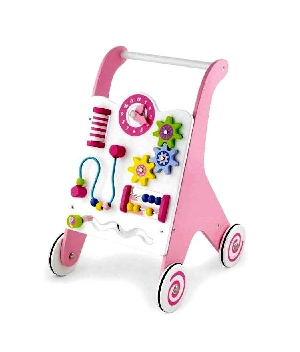 Ходунки-каталка VIGA розовый ходунки каталка babycare traveller со съемной панелью розовый 5в1