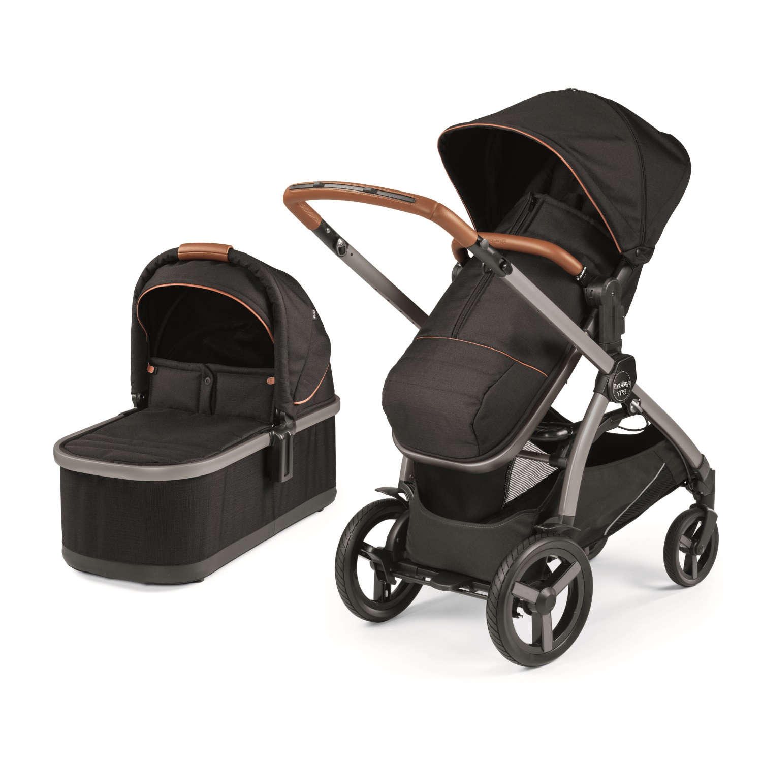 

Коляска 2 в 1 Peg-Perego Ypsi Combo черный, Ypsi Combo