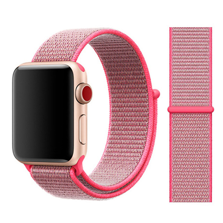 фото Ремешок для смарт-часов nuobi nylon для apple watch 38/40 mm pink