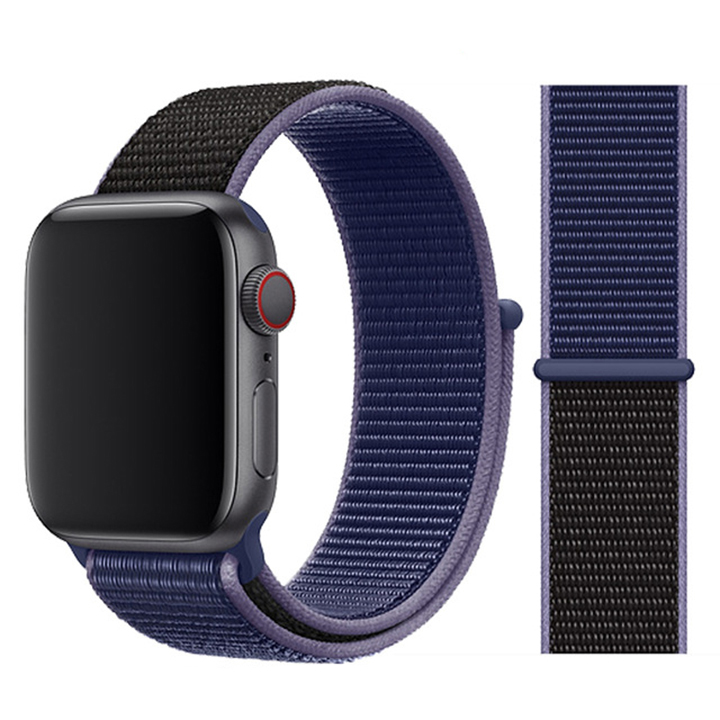 фото Сменный ремешок nuobi nylon для apple watch 38/40mm blue/black