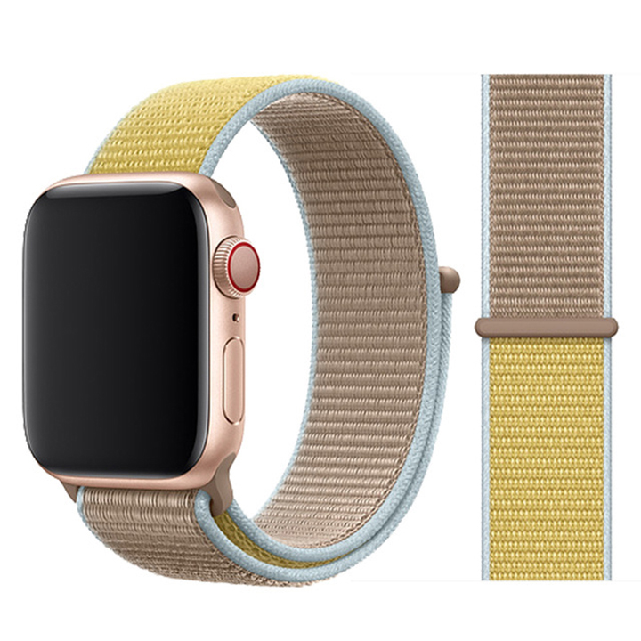 

Сменный ремешок Nuobi Nylon для Apple Watch 38/40mm Yellow/Beige