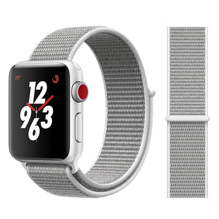 

Сменный ремешок Nuobi Nylon для Apple Watch 38/40mm Grey/White