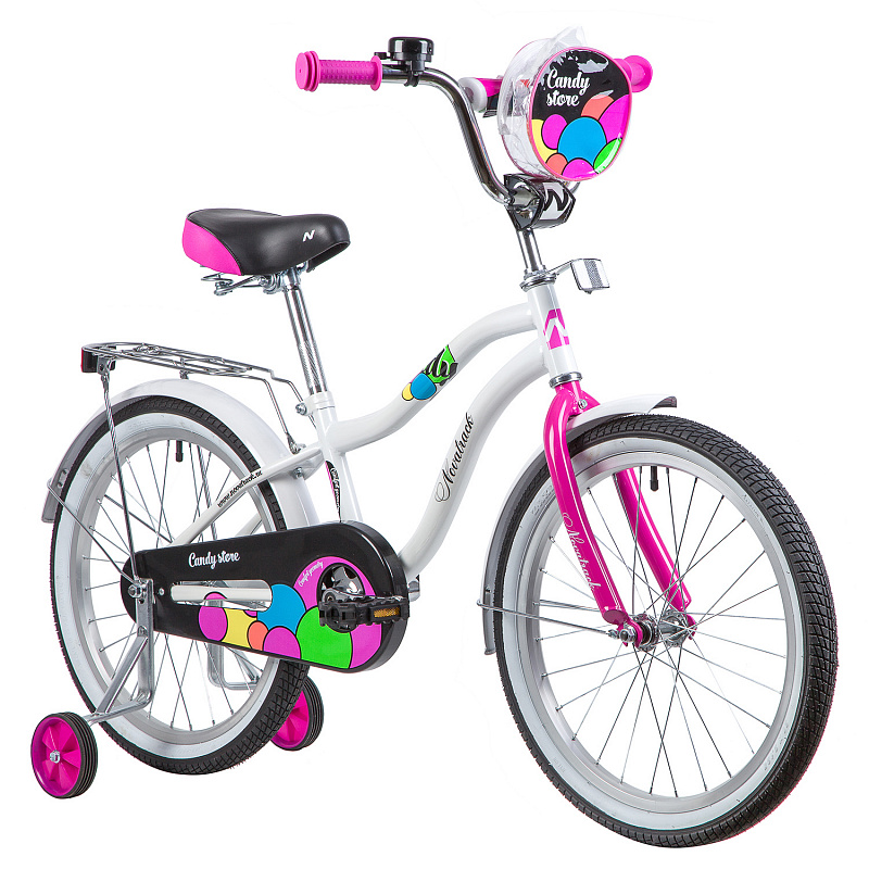 фото Велосипед novatrack candy белый 20"