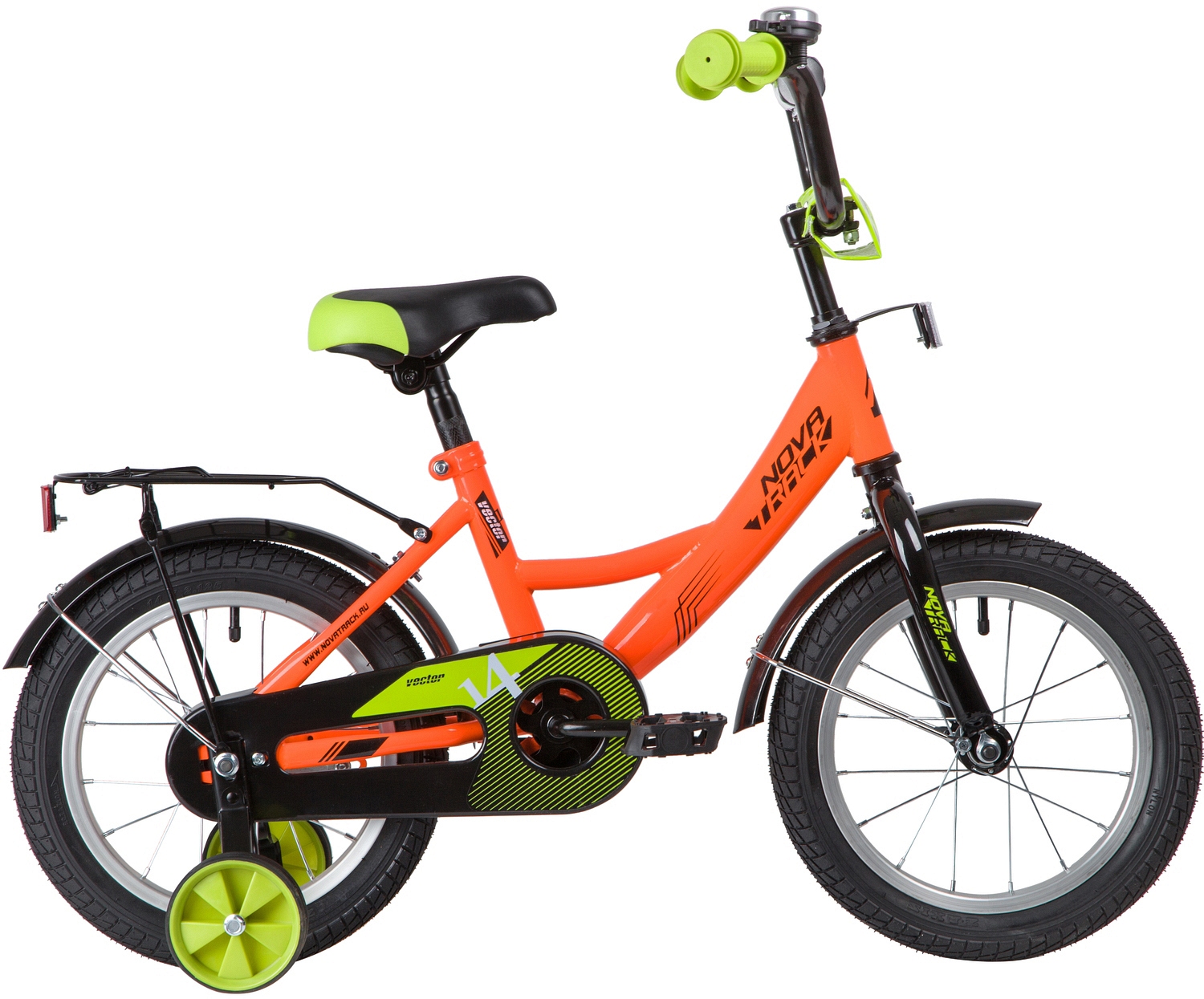 фото Велосипед novatrack vector 14" оранжевый