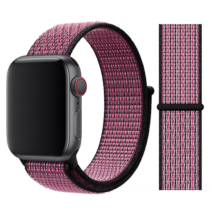 

Сменный ремешок Nuobi Nylon для Apple Watch 42/44mm Black/Pink