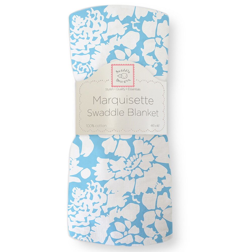 

Пеленка детская тонкая SwaddleDesigns Blue Lush