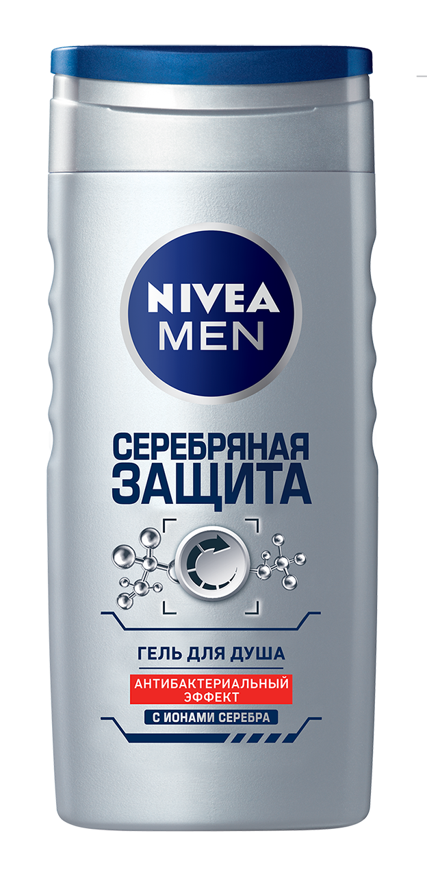 

Гель для душа Nivea Серебряная защита 250 мл, Men