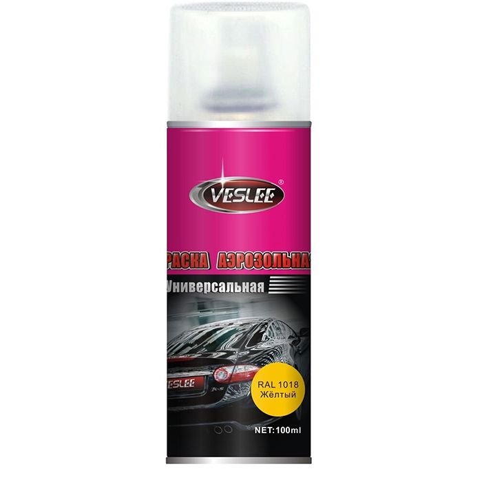 

Краска Veslee VL-P2E 1018 желтый аэрозольный баллон 100 мл