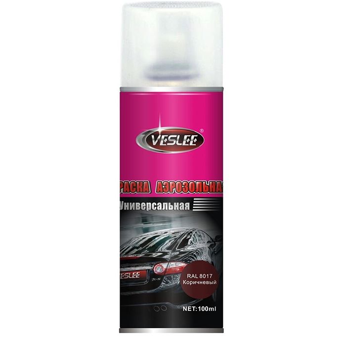 

Краска Veslee VL-P2E 8017 коричневый аэрозольный баллон 100 мл