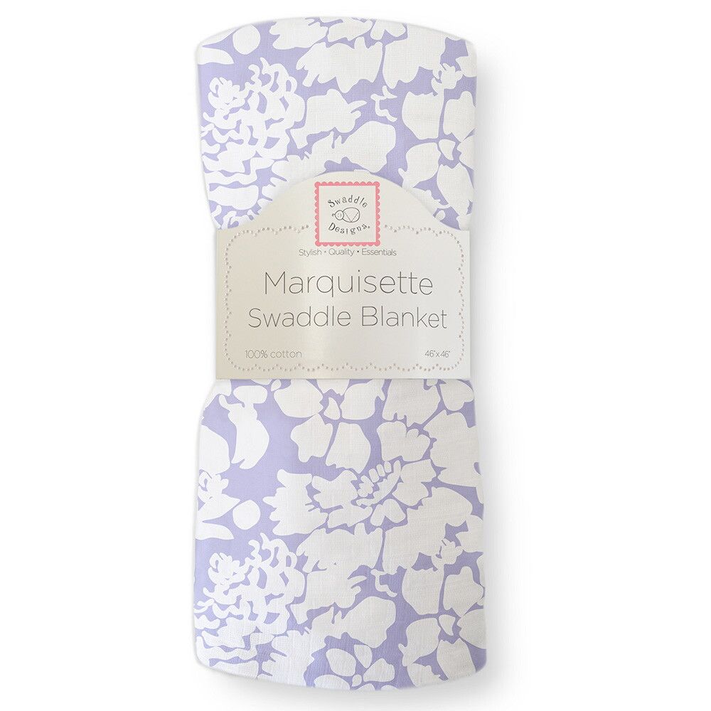 

Пеленка детская тонкая SwaddleDesigns Маркизет Lavender Lush