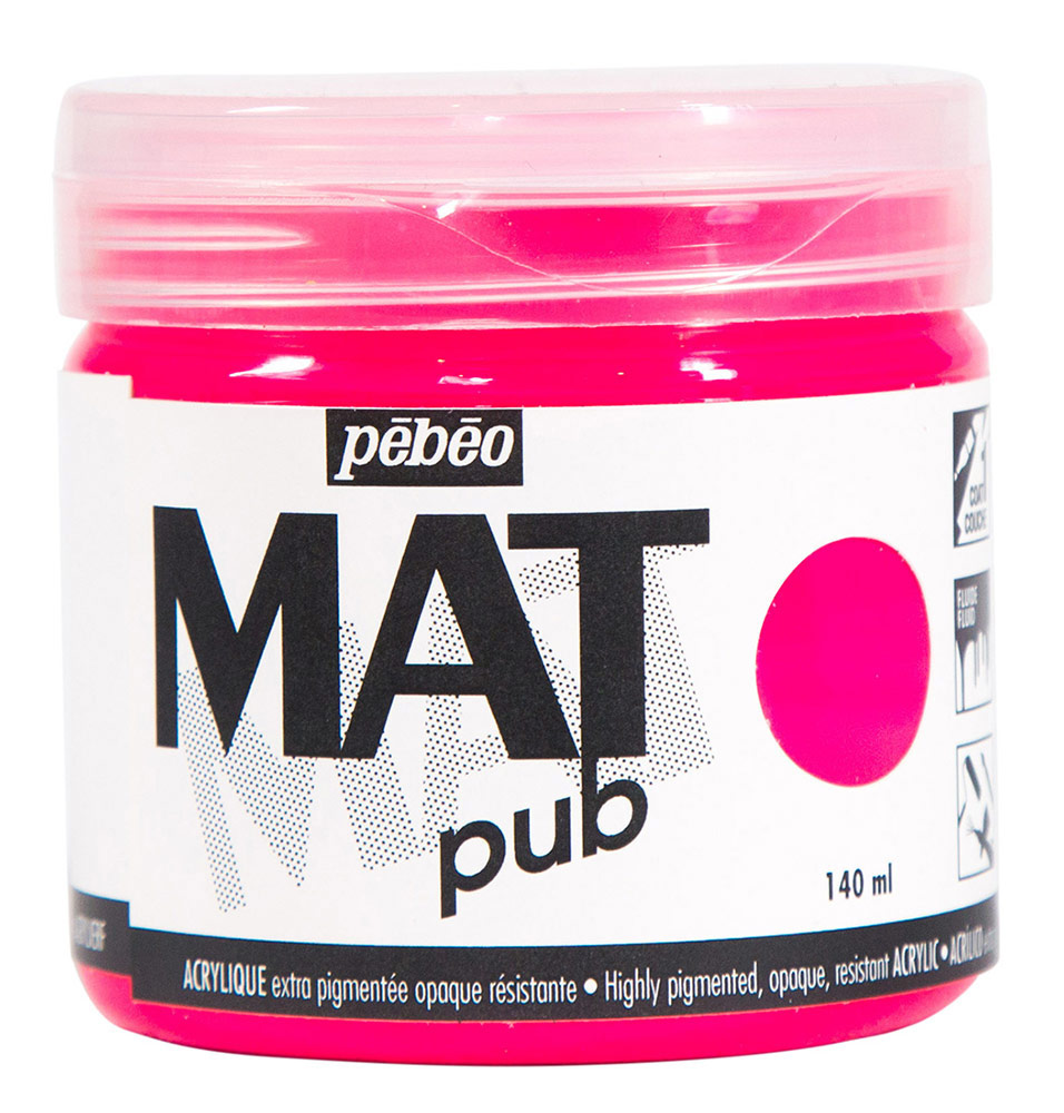 

Pebeo экстра матовая Mat Pub №3 140 мл розовый флуоресцентный, экстра матовая, Mat Pub, №3, 140 мл, розовый флуоресцентный