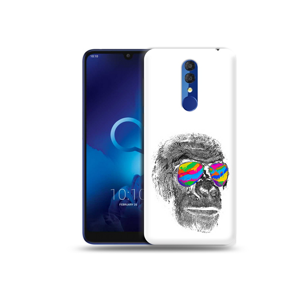 

Чехол MyPads Tocco для Alcatel 3L 5039D (2019) крутая обезьяна в очках (PT227139.667.422), Прозрачный, Tocco