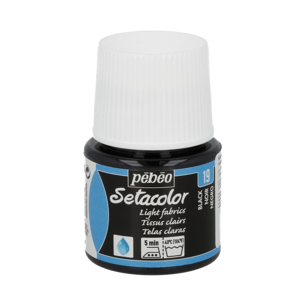 

Pebeo Setacolor 45 мл черный, Setacolor, 45 мл, черный