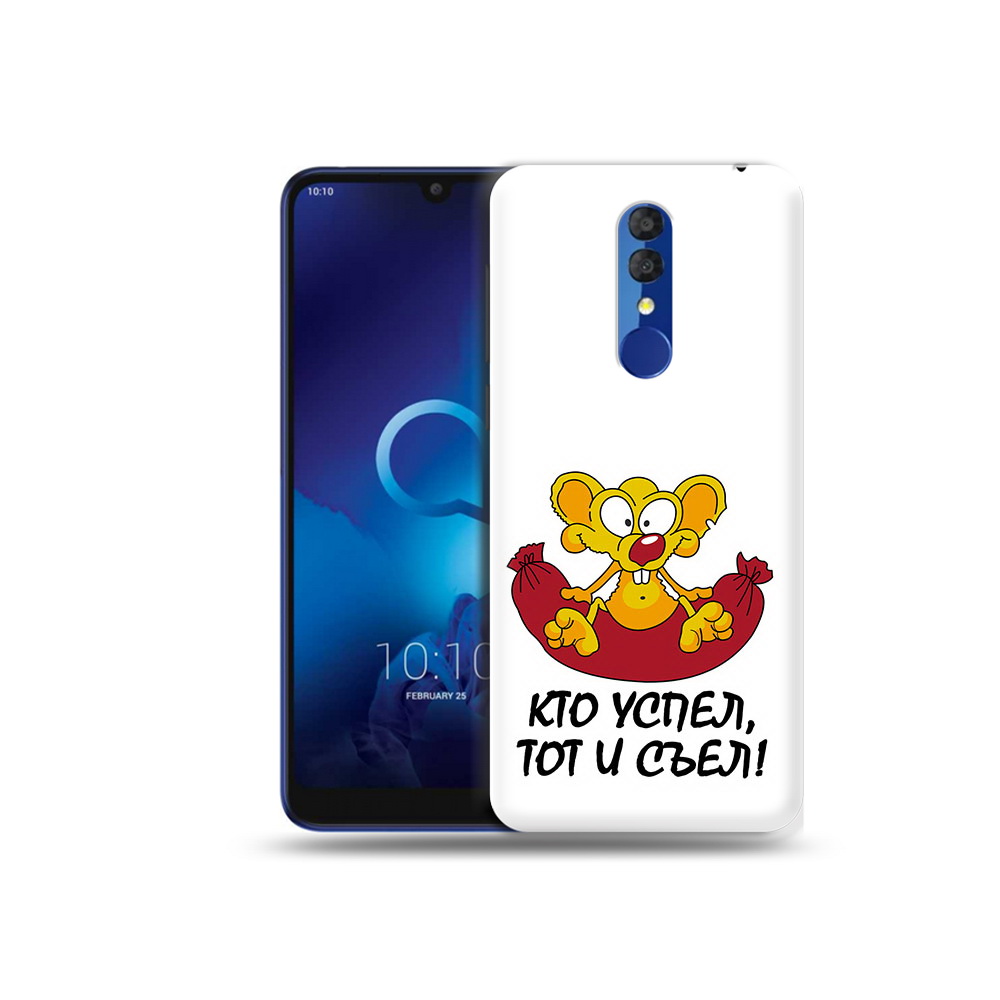 

Чехол MyPads Tocco для Alcatel 3L 5039D (2019) кто успел тот и съел (PT227139.667.429), Прозрачный, Tocco