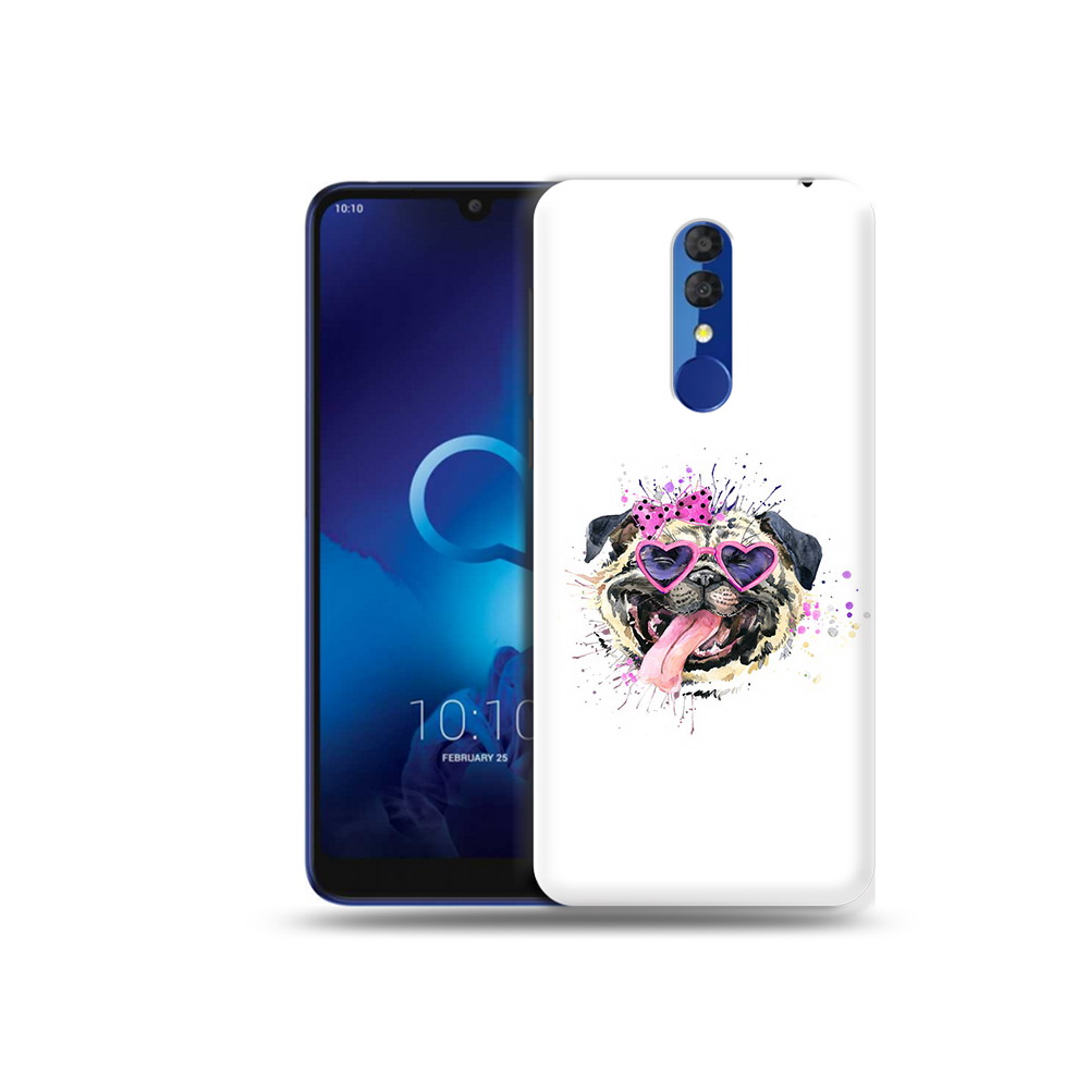 

Чехол MyPads Tocco для Alcatel 3L 5039D (2019) Веселая собака (PT227139.667.43), Прозрачный, Tocco