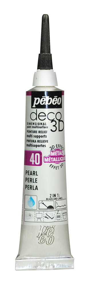 

Pebeo Контур Deco 3D №2 20 мл жемчужный металлик, Бежевый, Контур, Deco 3D, №2, 20 мл, жемчужный металлик