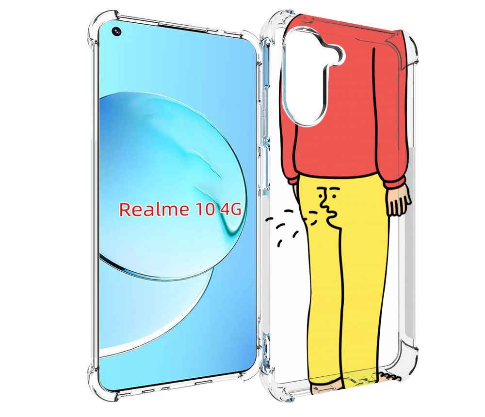 

Чехол MyPads смешной-мужчина для Realme 10, Прозрачный, Tocco