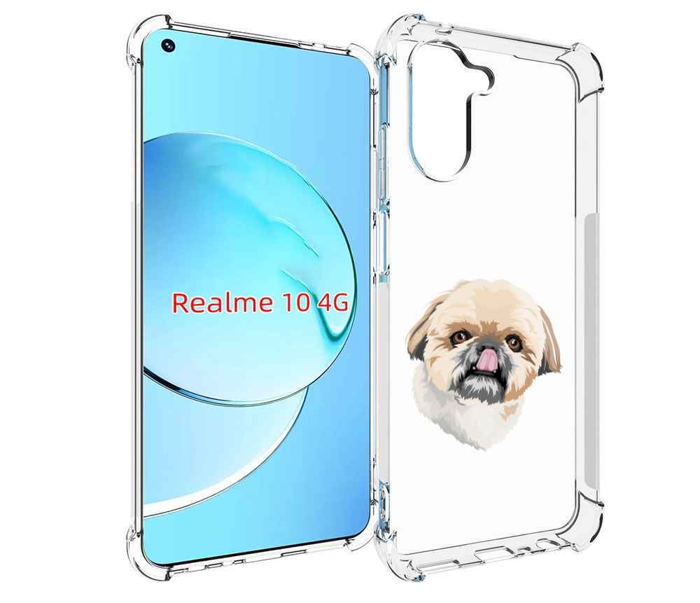 

Чехол MyPads собачка-с-язычком для Realme 10, Прозрачный, Tocco