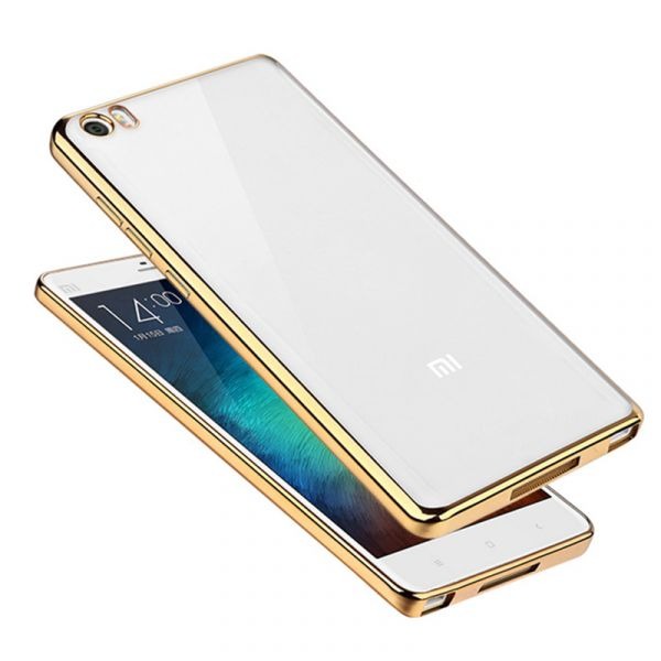 

Накладка силикон Red Line Ibox Blaze для Xiaomi Mi5 золотистая рамка, Прозрачный