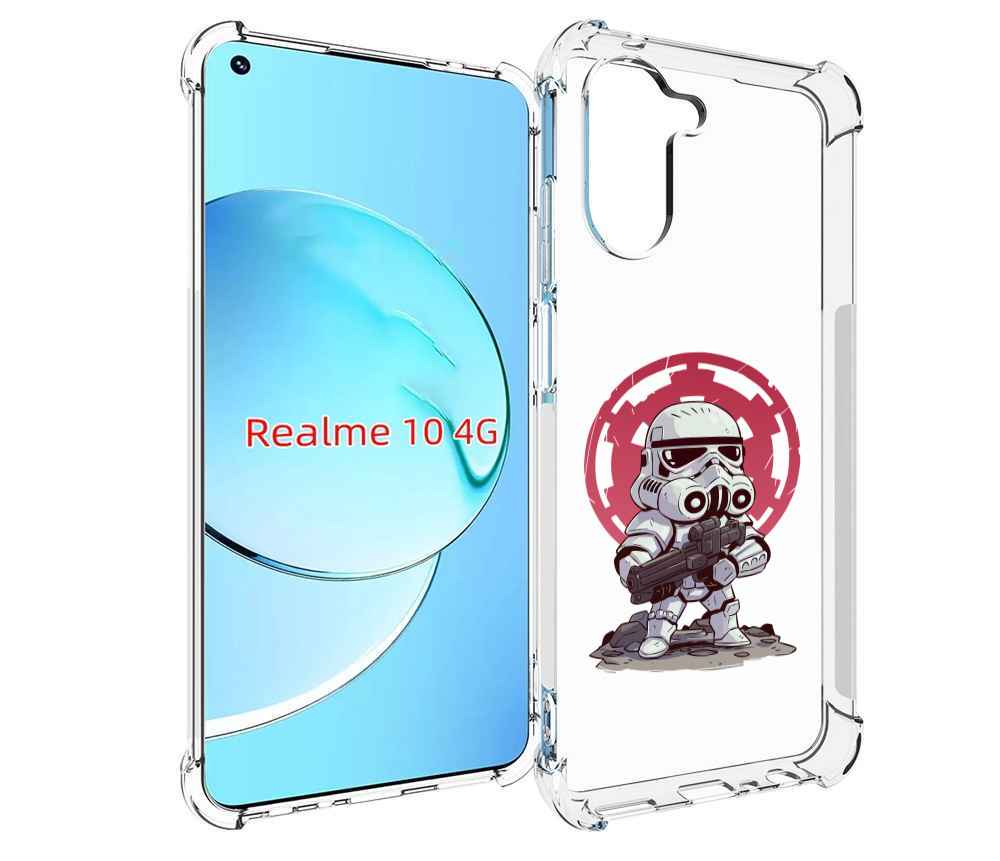 

Чехол MyPads солдат-из-старварс для Realme 10, Прозрачный, Tocco