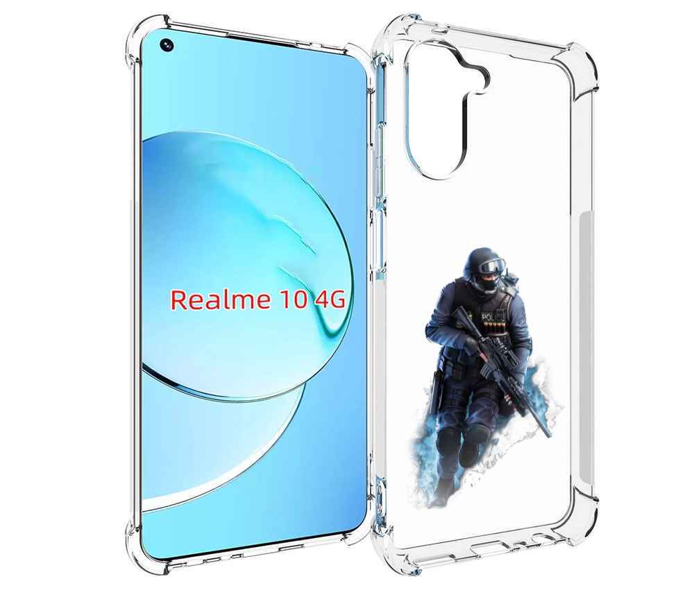 

Чехол MyPads спецназ-ксго для Realme 10, Прозрачный, Tocco