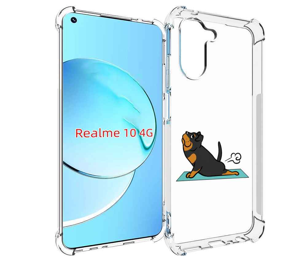 

Чехол MyPads спортивная-собачка для Realme 10, Прозрачный, Tocco
