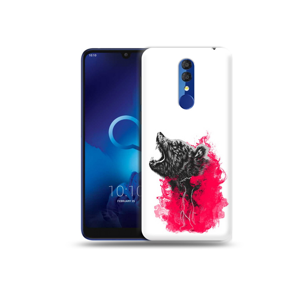 

Чехол MyPads Tocco для Alcatel 3L 5039D (2019) медведь в дымке (PT227139.667.463), Прозрачный, Tocco