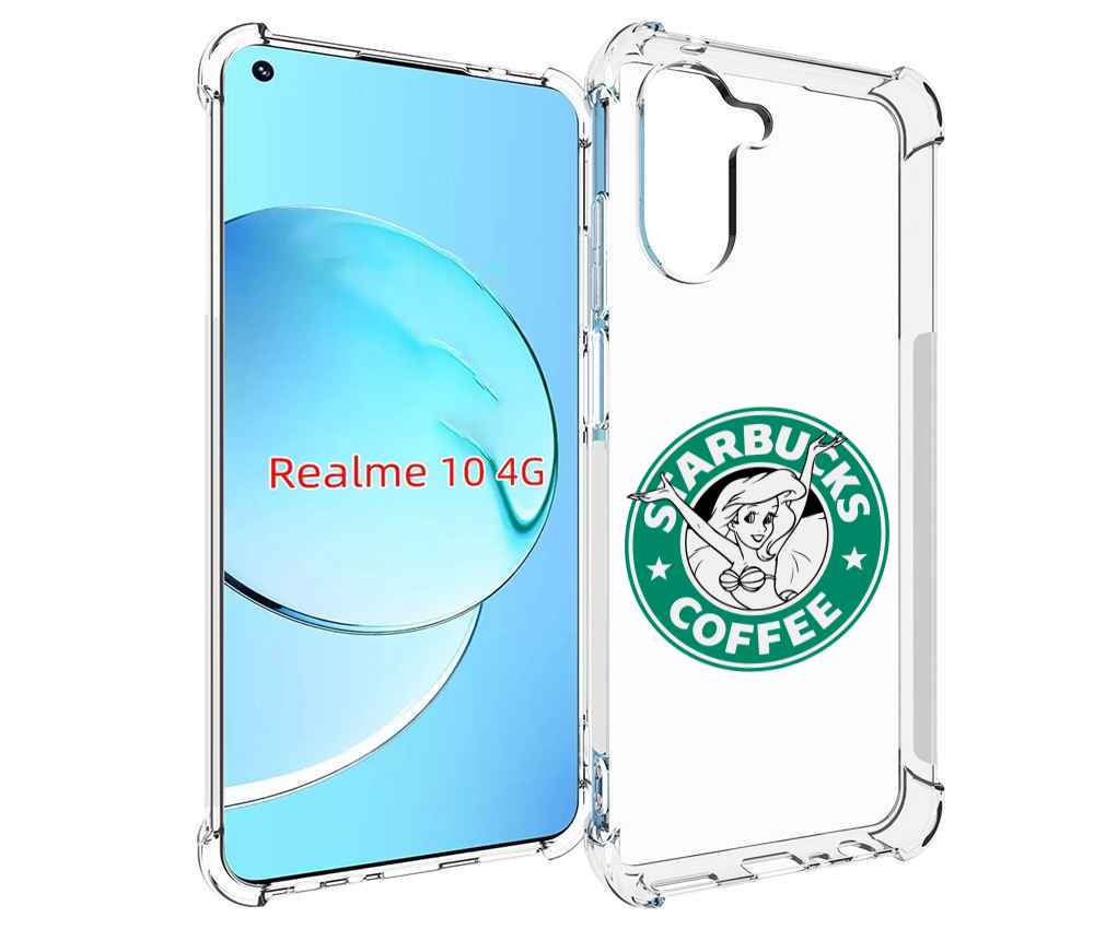 

Чехол MyPads старбакс-кофее для Realme 10, Прозрачный, Tocco
