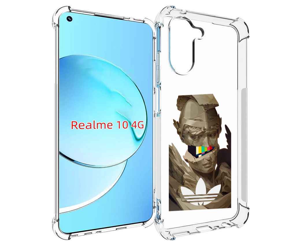 

Чехол MyPads статуя-адидас для Realme 10, Прозрачный, Tocco