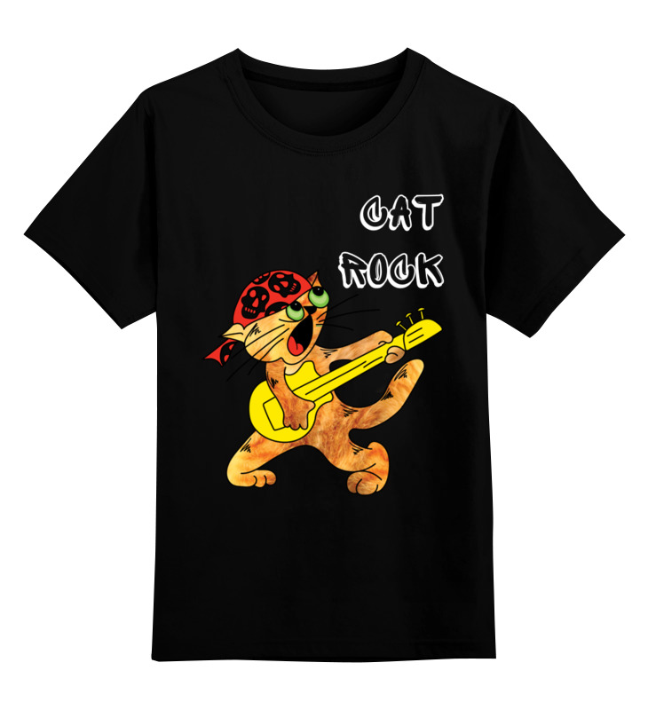 

Детская футболка Printio Черный кошачий рок цв.черный р.152, 0000002748615