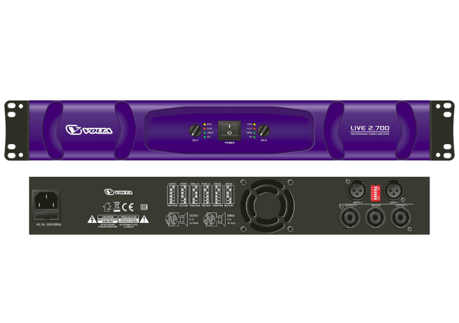 

Усилитель мощности Volta LIVE 2.700 Black, LIVE 2.700