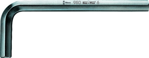 

950 Г-образный ключ, хромированный, 3.5 x 66 мм