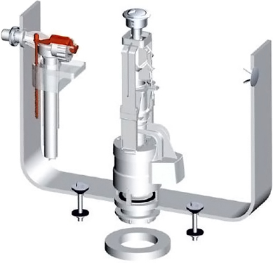 

ArtCeram Механизм смыва ArtCeram HEA010 71 хром, Белый
