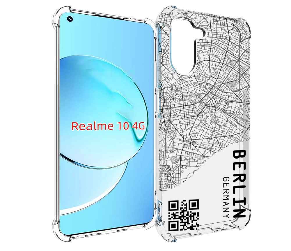 

Чехол MyPads схема-берлин для Realme 10, Прозрачный, Tocco