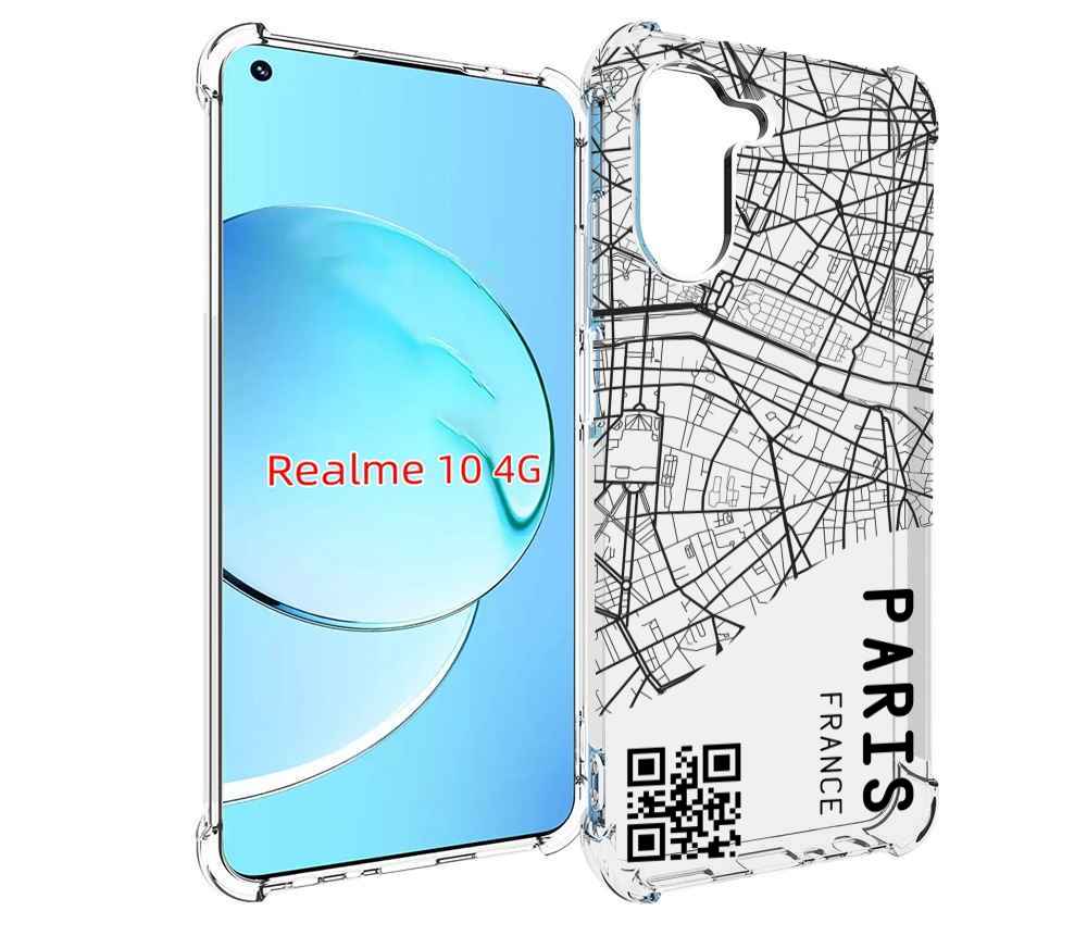 

Чехол MyPads схема-париж для Realme 10, Прозрачный, Tocco