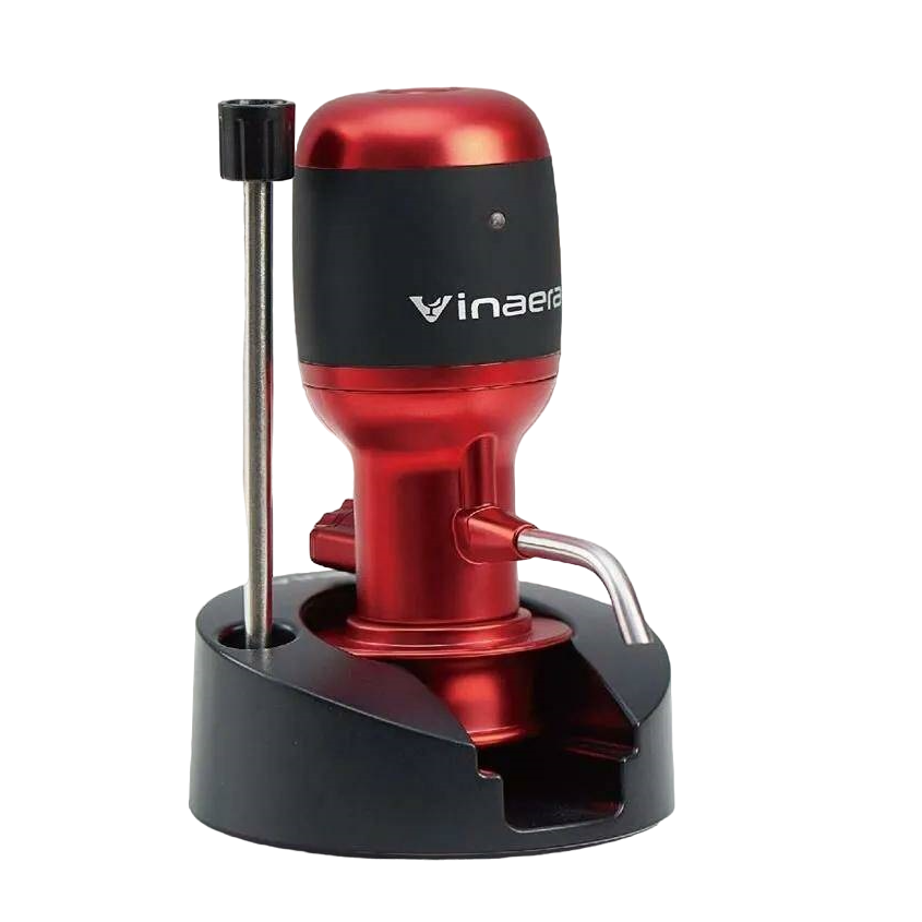 

Регулируемый электрический аэратор для вина Vinaera Pro красный, Pro Adjustable Electric Wine Aerator