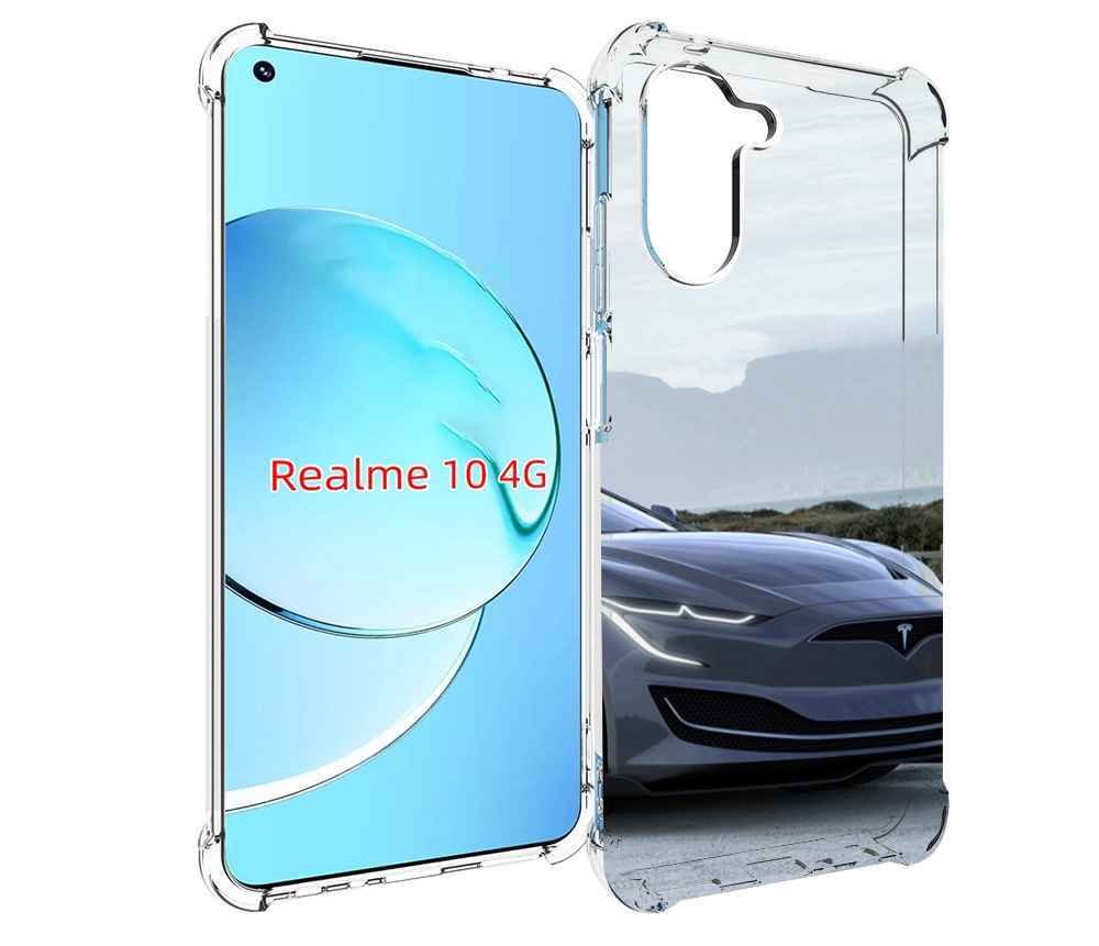 

Чехол MyPads tesla 2 мужской для Realme 10, Прозрачный, Tocco
