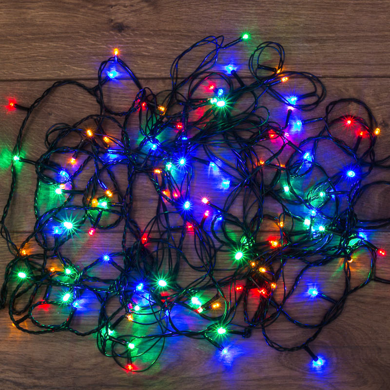 

Световая гирлянда новогодняя Neon-Night 200 LED мультиколор 20 м, с контроллером