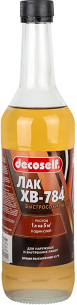 DECOSELF ХВ-784 лак бесцветный (0,5л) глянцевый