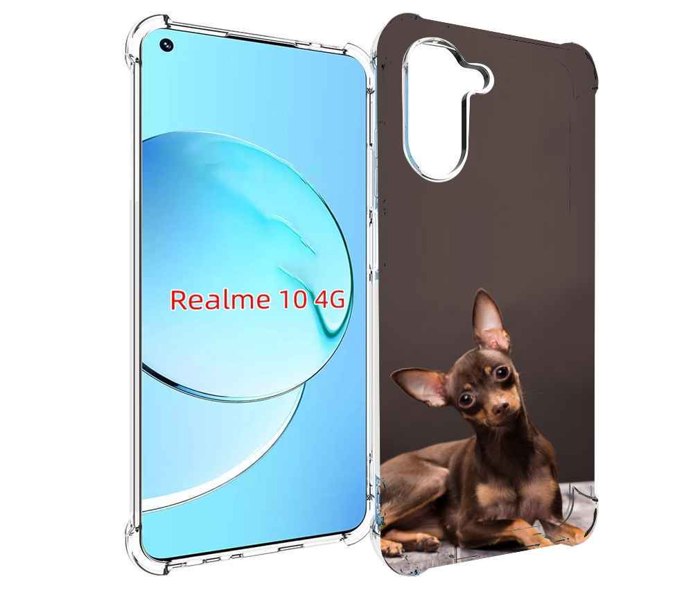 

Чехол MyPads тои терьер для Realme 10, Прозрачный, Tocco
