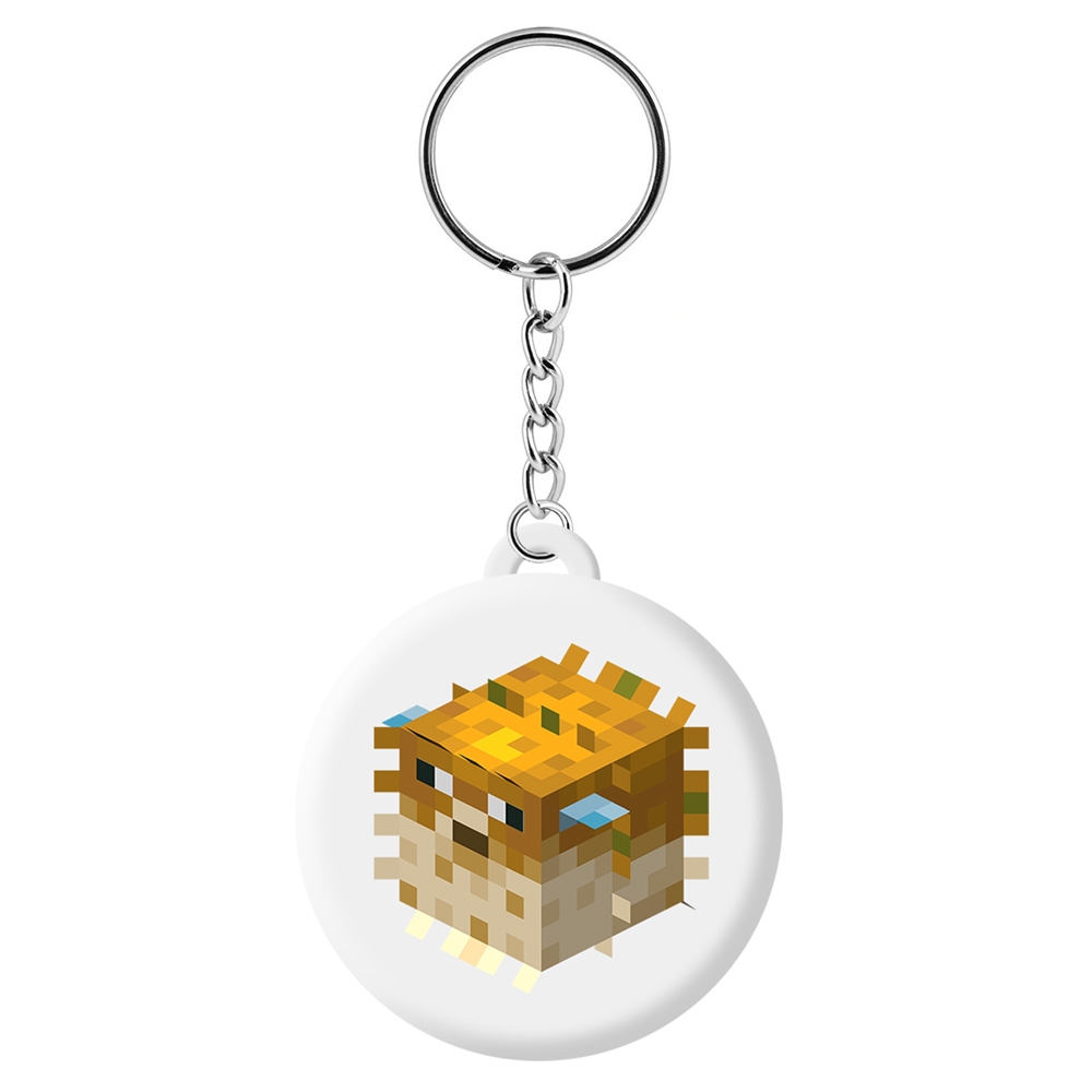 

Брелок унисекс Krutoff Minecraft - Иглобрюх разноцветный, Minecraft - Иглобрюх