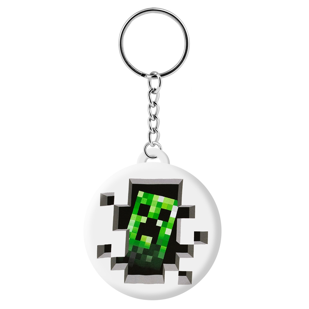 

Брелок унисекс Krutoff Minecraft - Крипер разноцветный, Minecraft - Крипер
