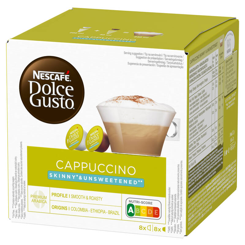 Кофе в капсулах Nescafe Dolce Gusto Cappuccino Skinny Unsweetened 16 капсул