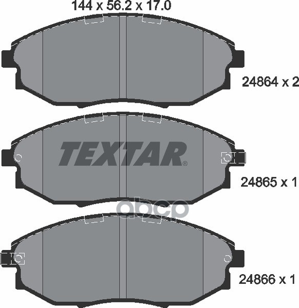 

Тормозные колодки Textar 2486401