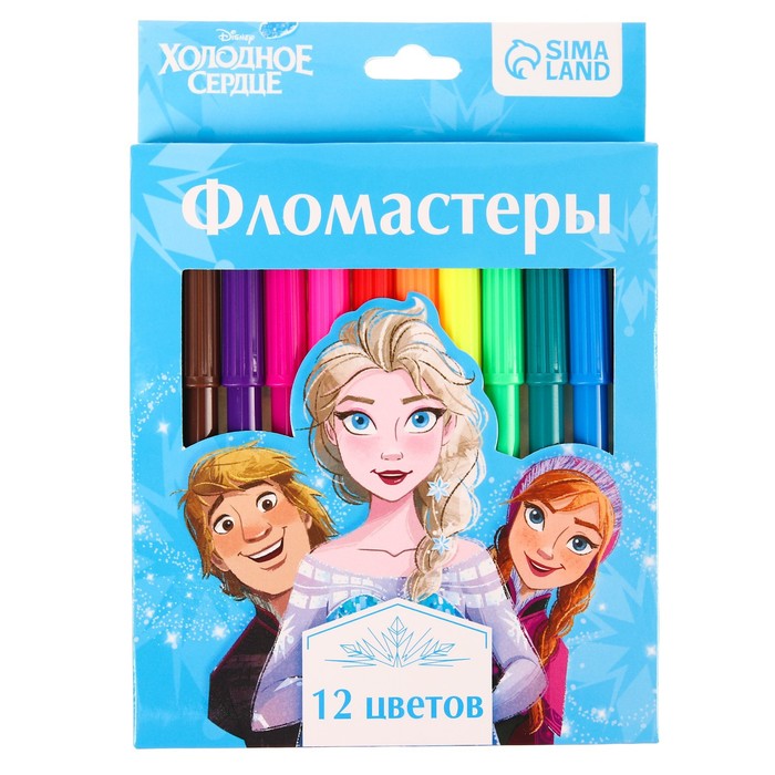 

Фломастеры Disney Холодное сердце, 12 цветов, Разноцветный, Холодное сердце