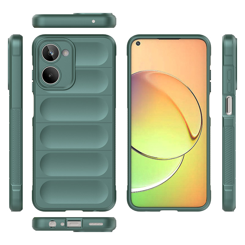 

Противоударный чехол Flexible Case для Realme 10 4G ,зеленый, 351761784