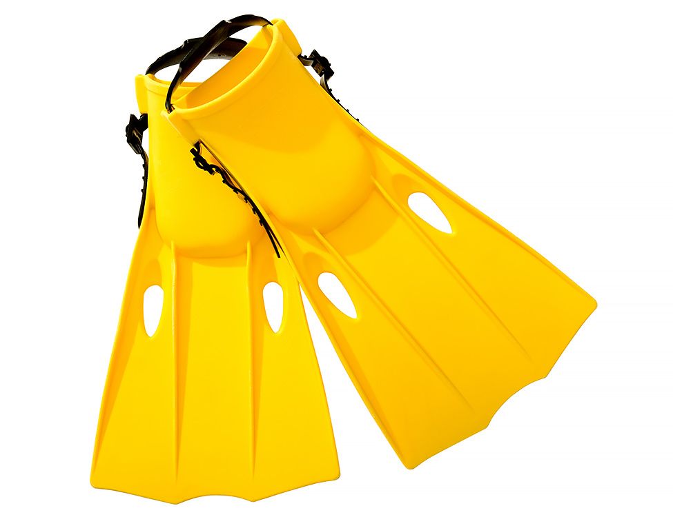 ласты для плавания medium swim fins желтые, размер 38-40, арт. 55937-желтый, Интекс
